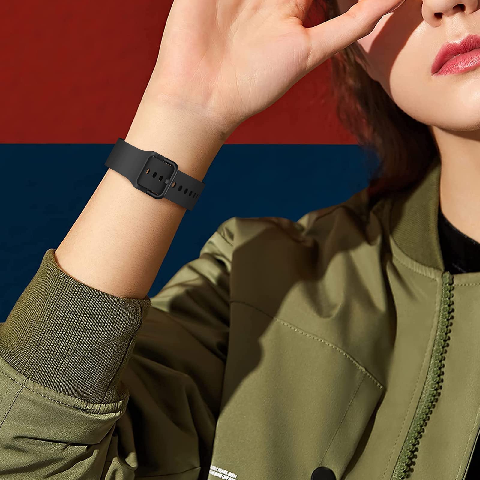 Strap Samsung Galaxy Watch 5 20mm Silicone Band - Compatible with Galaxy Watch 7 40mm 44mm, Watch 5 Pro 45mm, Watch 6 40mm 44mm, Watch 6 Classic 43mm 47mm, Watch 4 - Sport Wristband for Running, Gym & Daily Wear