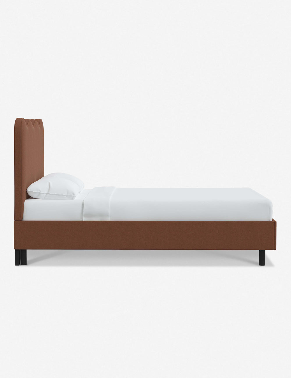Modern Clementine Platform Bed Frame - Queen Size, Wooden Slat Support, Sturdy & Minimalist Design - Perfect for Bedrooms, Guest Rooms & Small Spaces