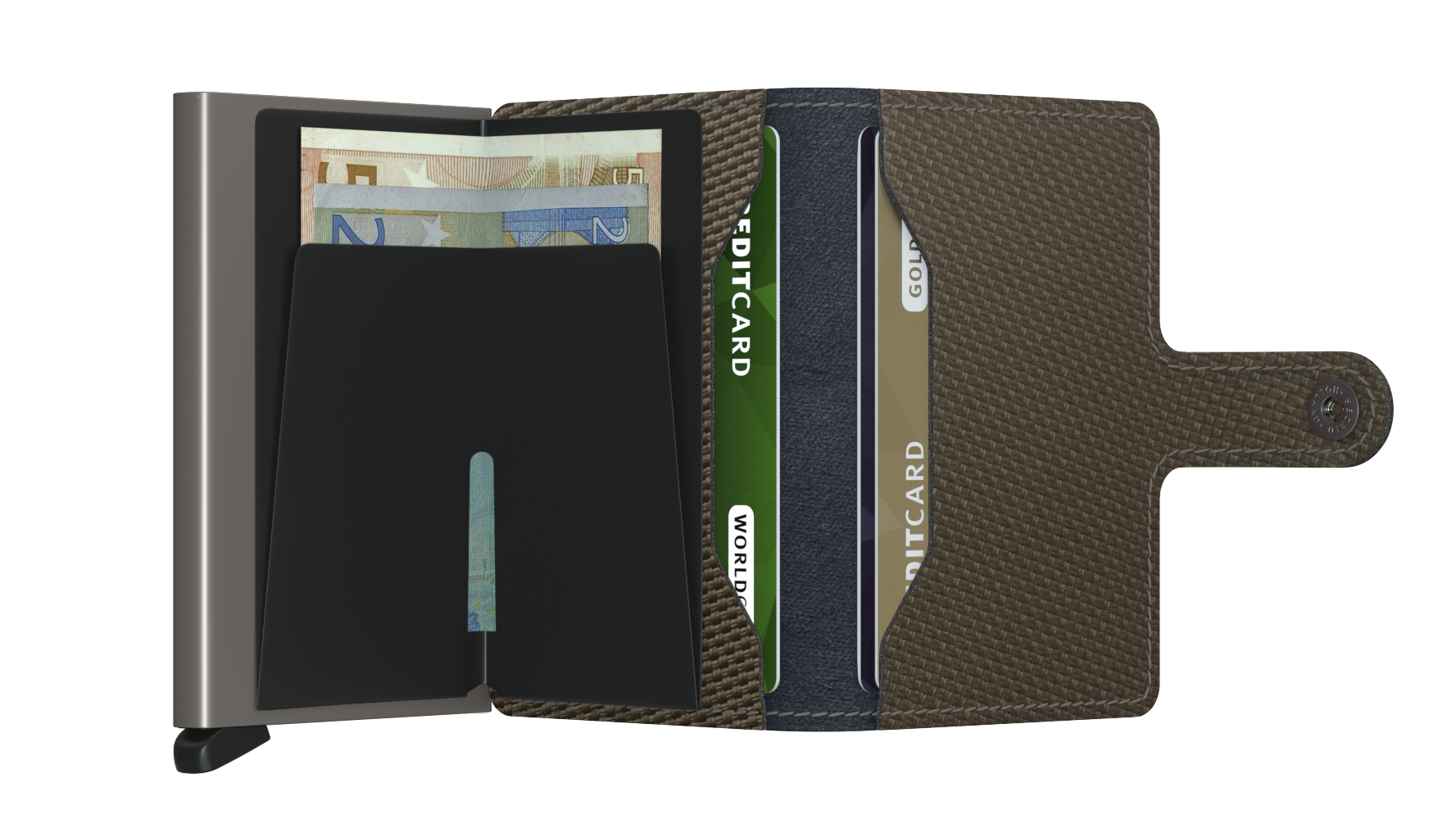 SECRID Mini Wallet Carbon - Slim RFID Blocking Card Holder for Men & Women - Perfect for Travel, Business & Everyday Use