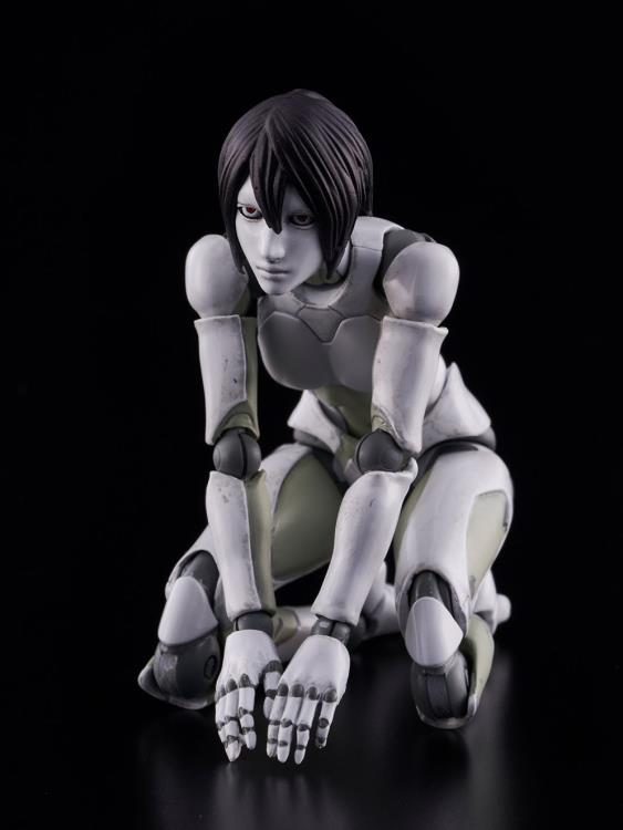 1000toys 1/12 TOA Heavy Industries Synthetic Human Female Action Figure - Green & White Collectible Model for Display, Photography & Anime Fans