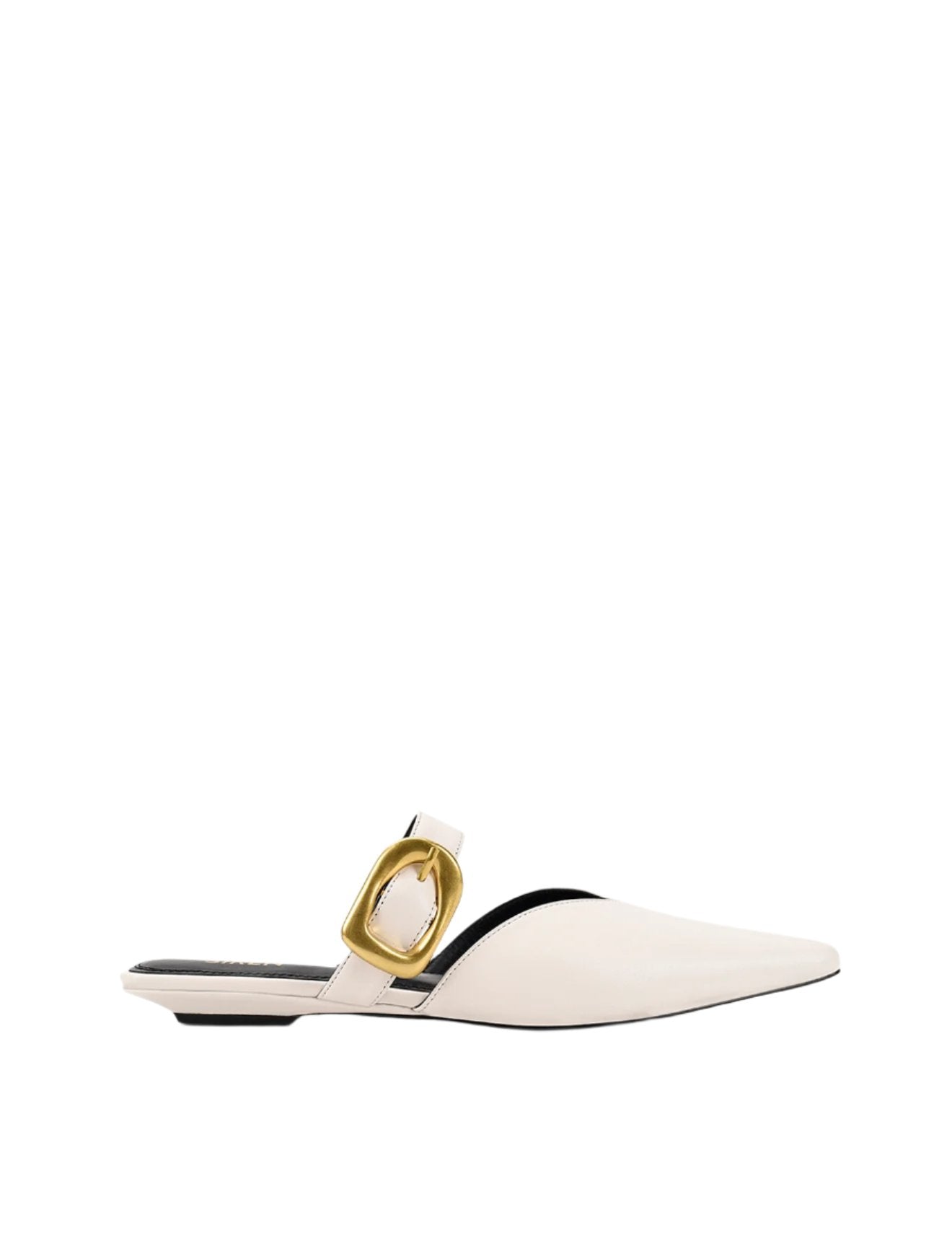 Allegra Women's Close Toe Buckle Slide Sandals - Chalk White Genuine Leather Comfortable Summer Shoes for Beach, Vacation & Casual Outings