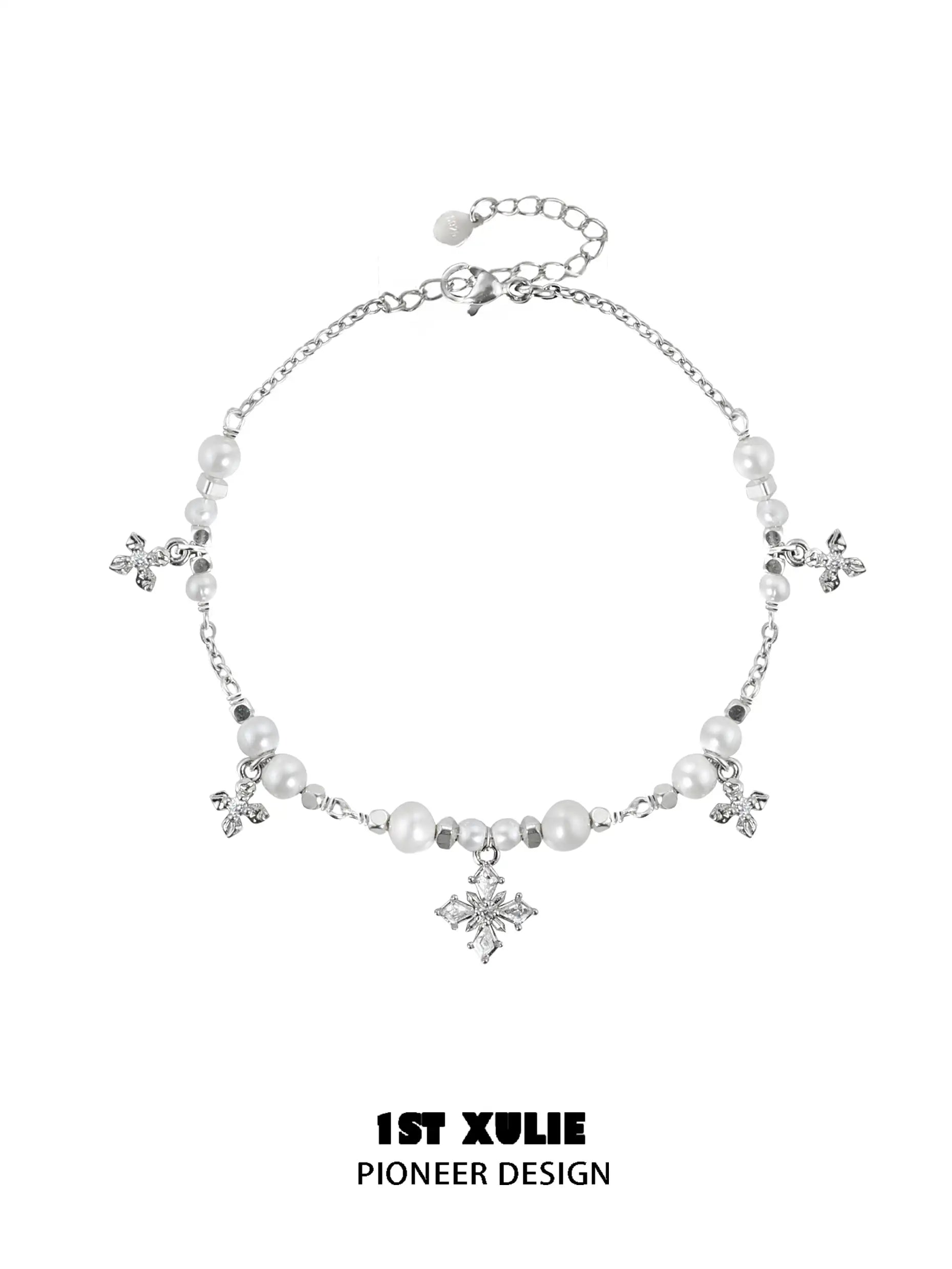 Tears of Mermaid S925 Sterling Silver Bracelet with Pearls & Zircon - Elegant Jewelry for Women, Perfect for Parties, Weddings & Everyday Wear