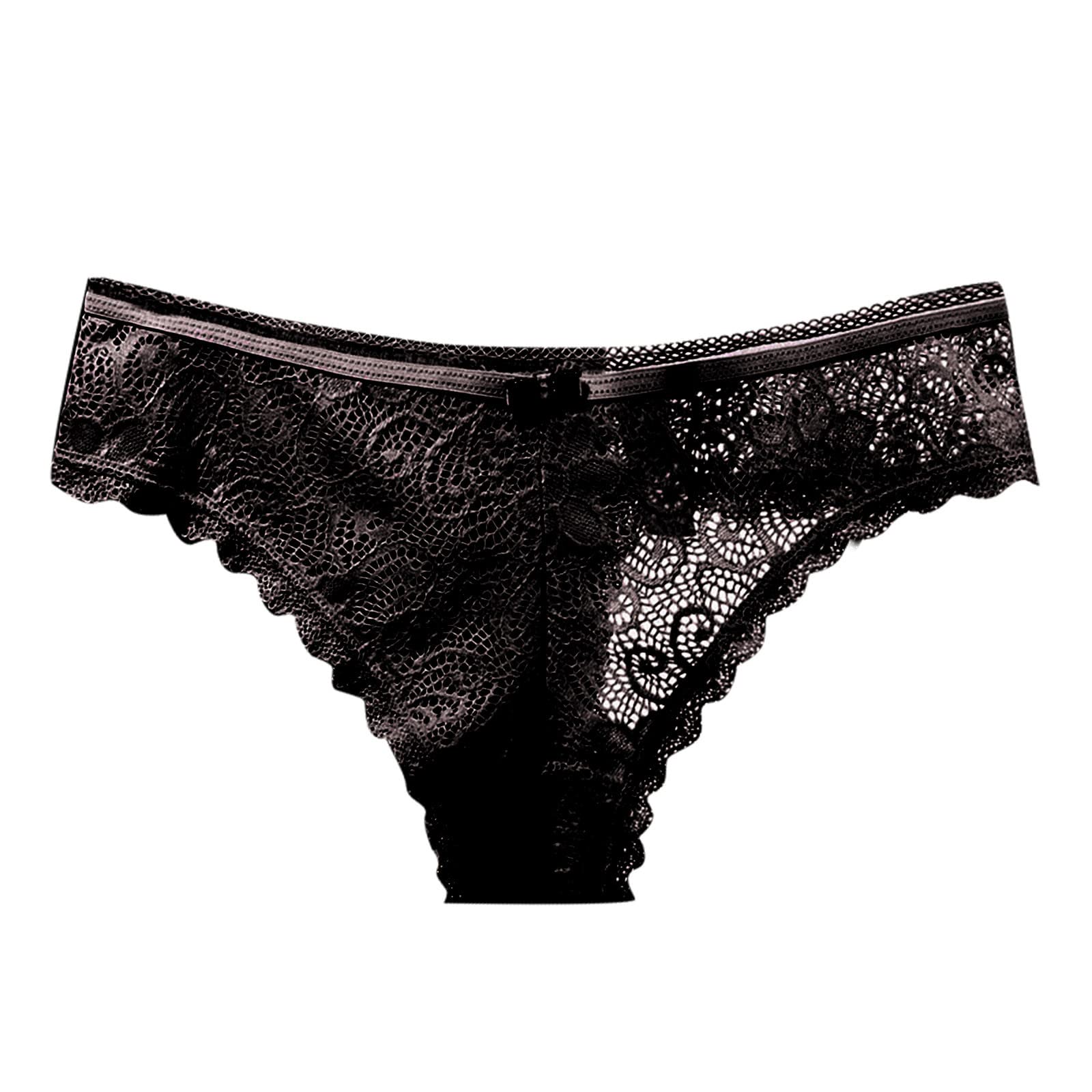 Women's Cotton Bikini Underwear - Soft Lace Hipster Panties with Stretch - Breathable Full Briefs for Everyday Comfort | Perfect for Work, Yoga & Sleep