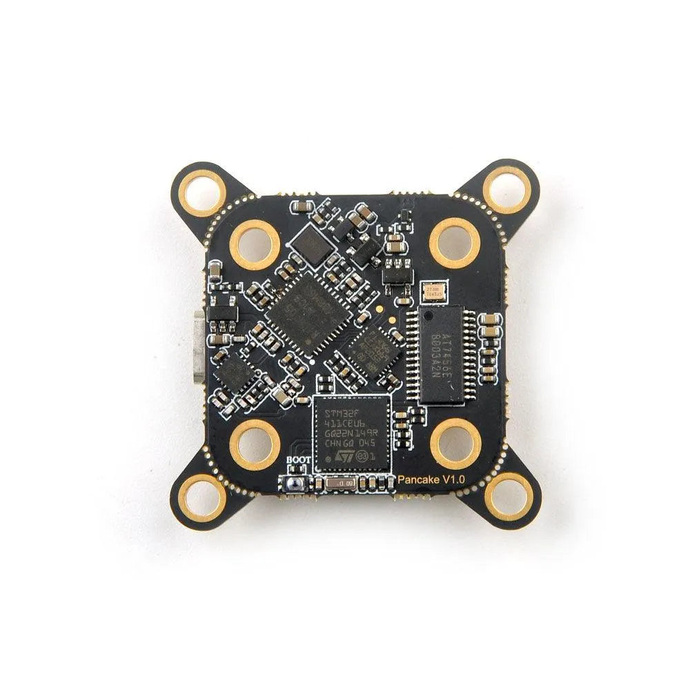 HappyModel Pancake 2 6S AIO F4 Flight Controller with Built-in SPI ELRS 2.4G & 400mW OpenVTX - Compatible with 20×20 & 35.5×35.5 Stacks - Perfect for FPV Drone Racing and Freestyle Flying