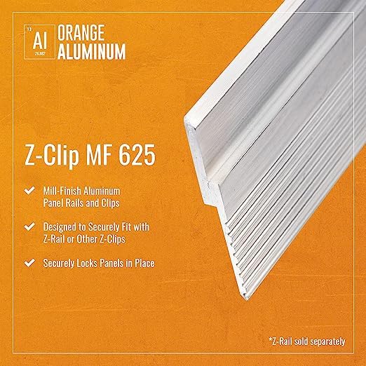 MF 625 Z-Clips - Heavy Duty Concealed Picture Hanging Hardware, French Cleat Hangers for Mirrors & Wall Art - Pack of 500 | Perfect for Gallery Walls, Home Decor & Professional Installations