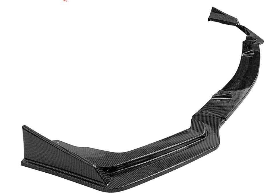2014-2017 Infiniti Q50 Sport Front Lip Spoiler - 3 Piece Set in Glossy Black or Carbon Fiber Print - Enhance Style & Aerodynamics for Street Racing & Car Shows