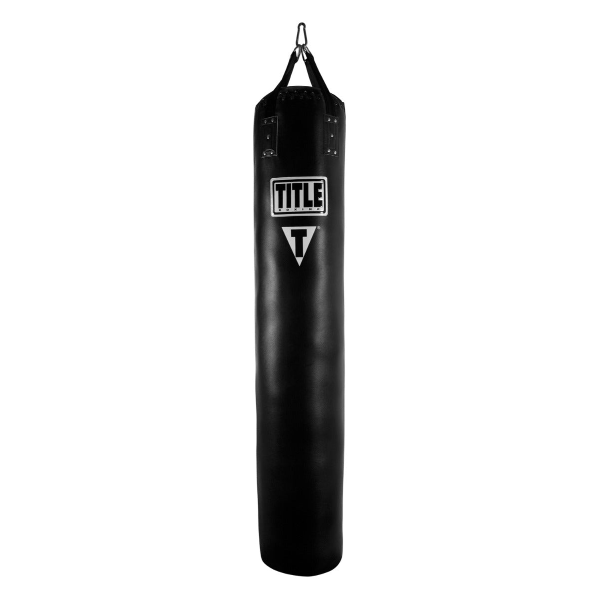 TITLE Boxing 100lb Leather Thai Heavy Punching Bag for MMA, Muay Thai & Kickboxing Training - Perfect for Home Gym & Martial Arts Workouts