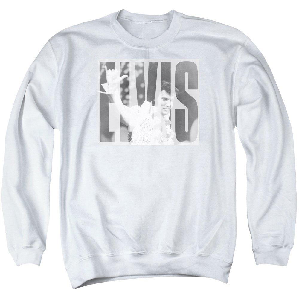 Elvis Presley Aloha Gray Unisex Crewneck Sweatshirt for Men & Women - Vintage Music Fan Gift, Casual Wear & Concert Outfit