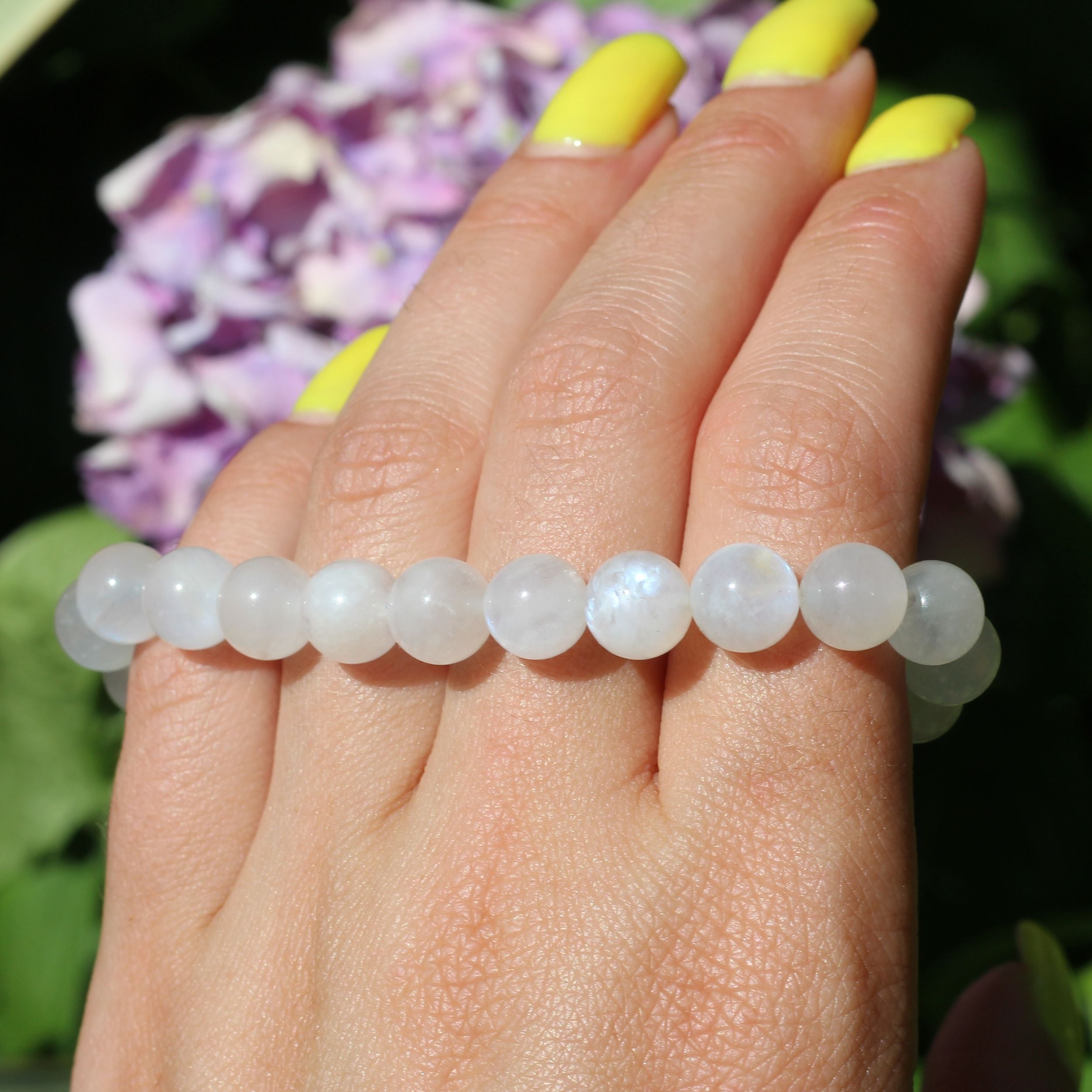 Rainbow Moonstone Bracelet for Women - Healing Crystal Jewelry for Chakra Balancing & Positive Energy - Perfect for Meditation, Yoga & Spiritual Gifts