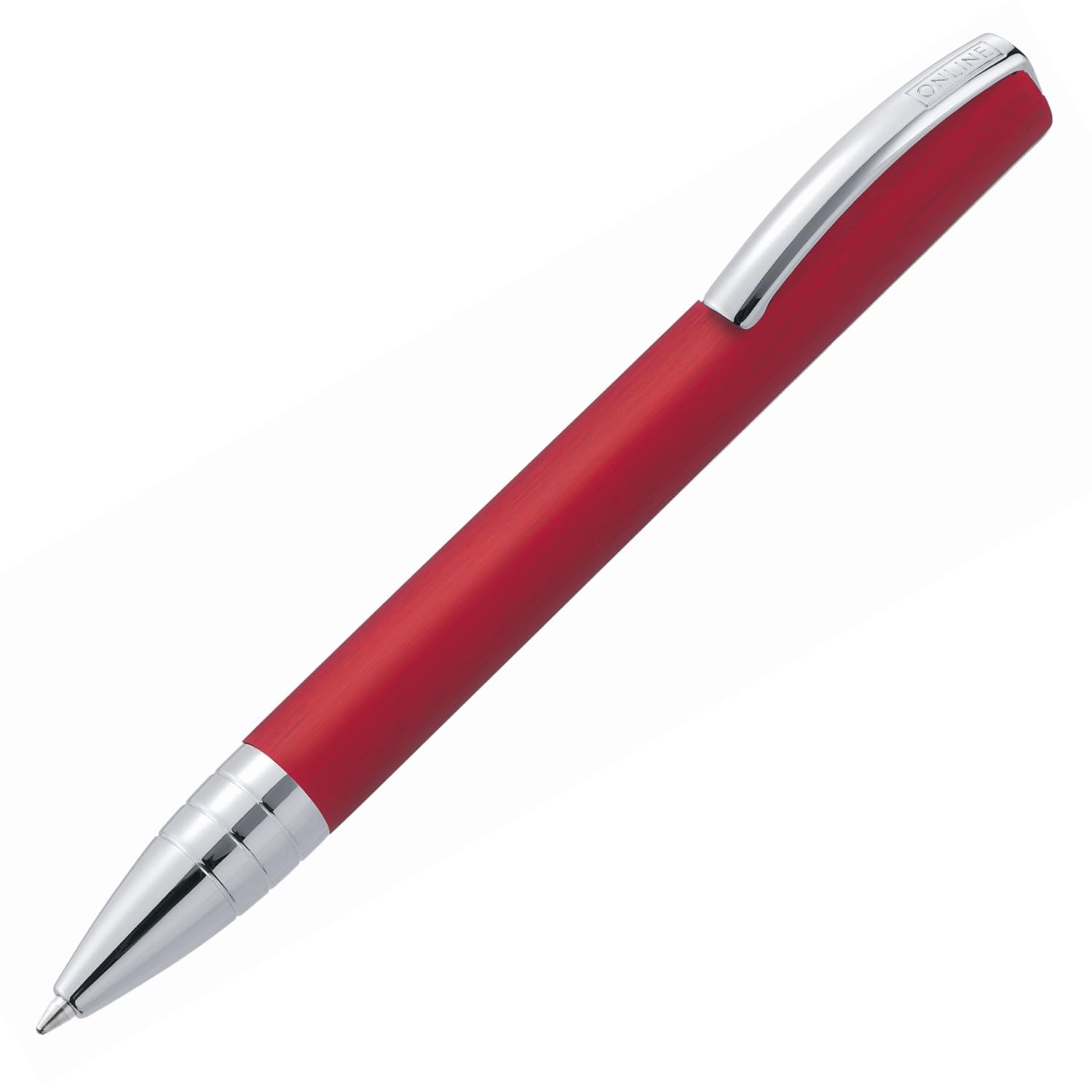 Vision Classic Red Ballpoint Pen with Black Refill - Premium Writing Instrument for Office, School & Everyday Use
