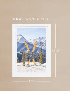 Veuve Clicquot Mini Framed Après Ski Print by Gray Malin - Perfect for Ski Lodge Decor & Winter Home Accents