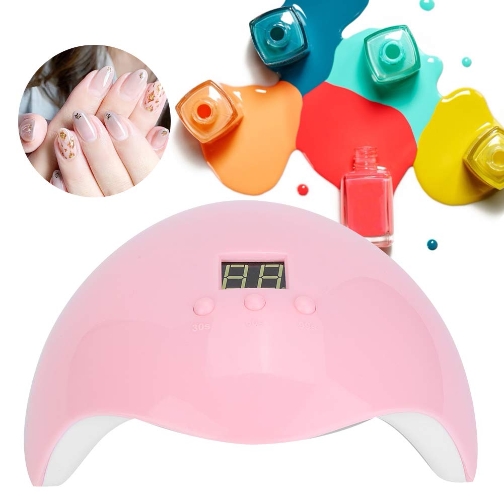 UBERSWEET® UV LED Nail Dryer with Intelligent Timing & Auto Sensor, Dual Light Source for Gel Polish Curing - Perfect for Home Manicures & Salon Use (Includes USB Cable)
