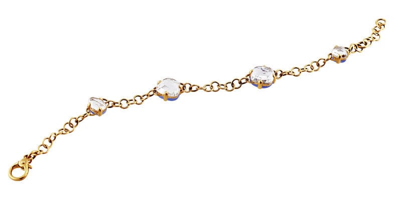 18K Rose Gold Pomellato Capri Chalcedony Crystal Bracelet for Women - Elegant Gemstone Jewelry Gift for Birthday, Anniversary & Special Occasions