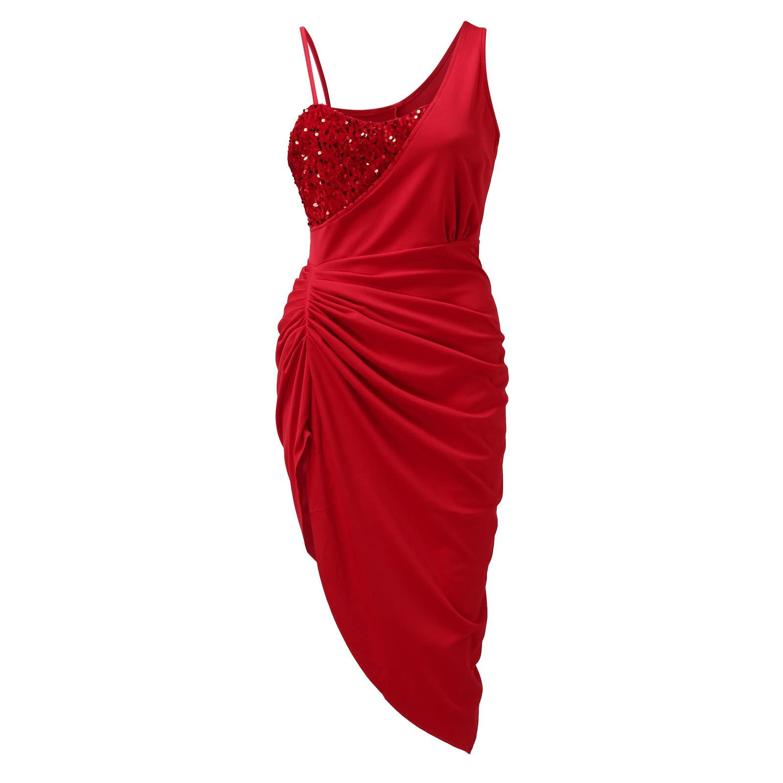 Elegant Sequin Patchwork Women's Summer Dress - Sleeveless Formal Wedding Guest Dress, Sexy Cocktail Prom Ball Gown Sundress for Party, Evening Events & Special Occasions