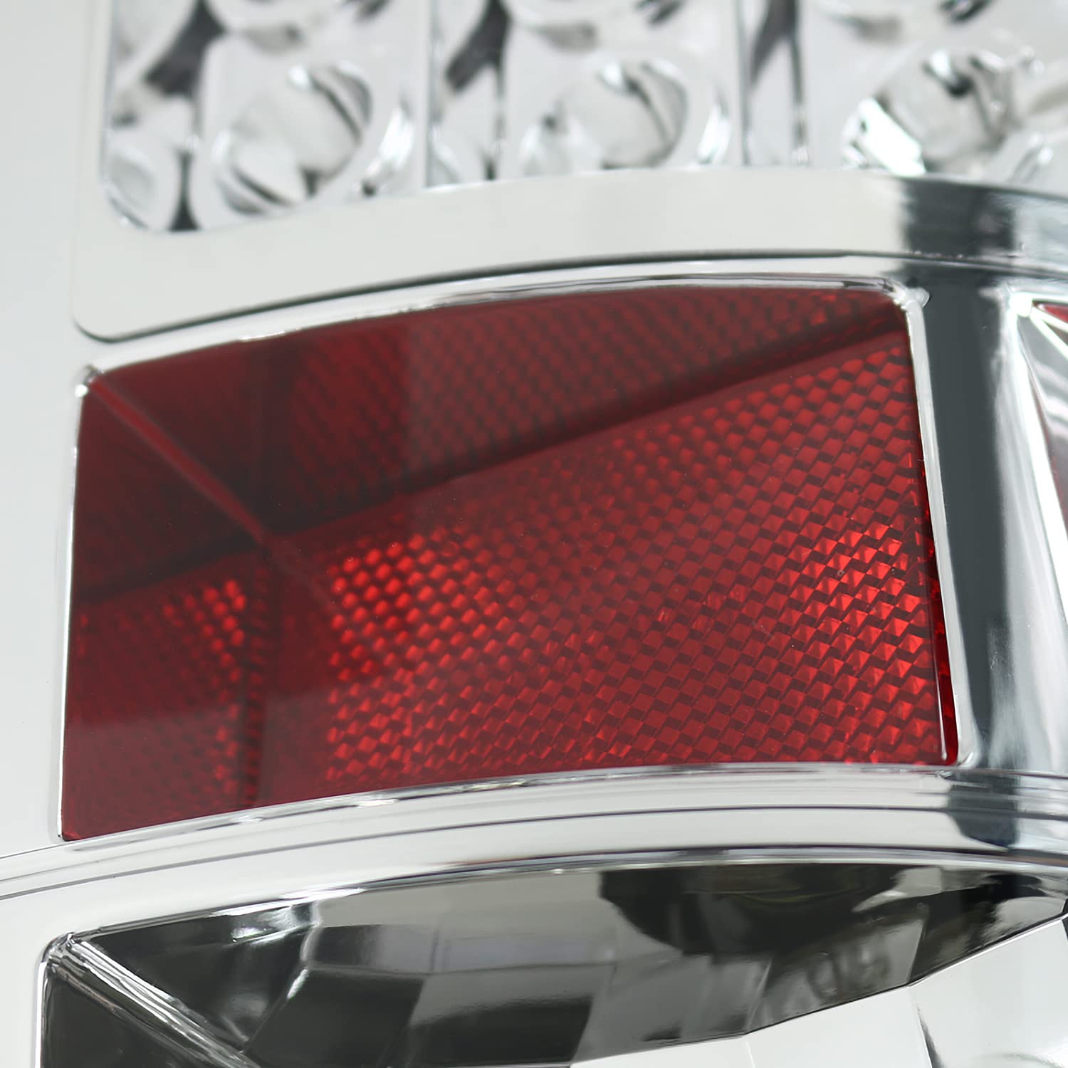 Spec-D Tuning Chrome LED Tail Lights for 2007-2008 Dodge Ram 1500 & 2007-2009 Ram 2500/3500 - Left & Right Pair Assembly - Enhanced Visibility & Style for Night Driving & Custom Truck Upgrades
