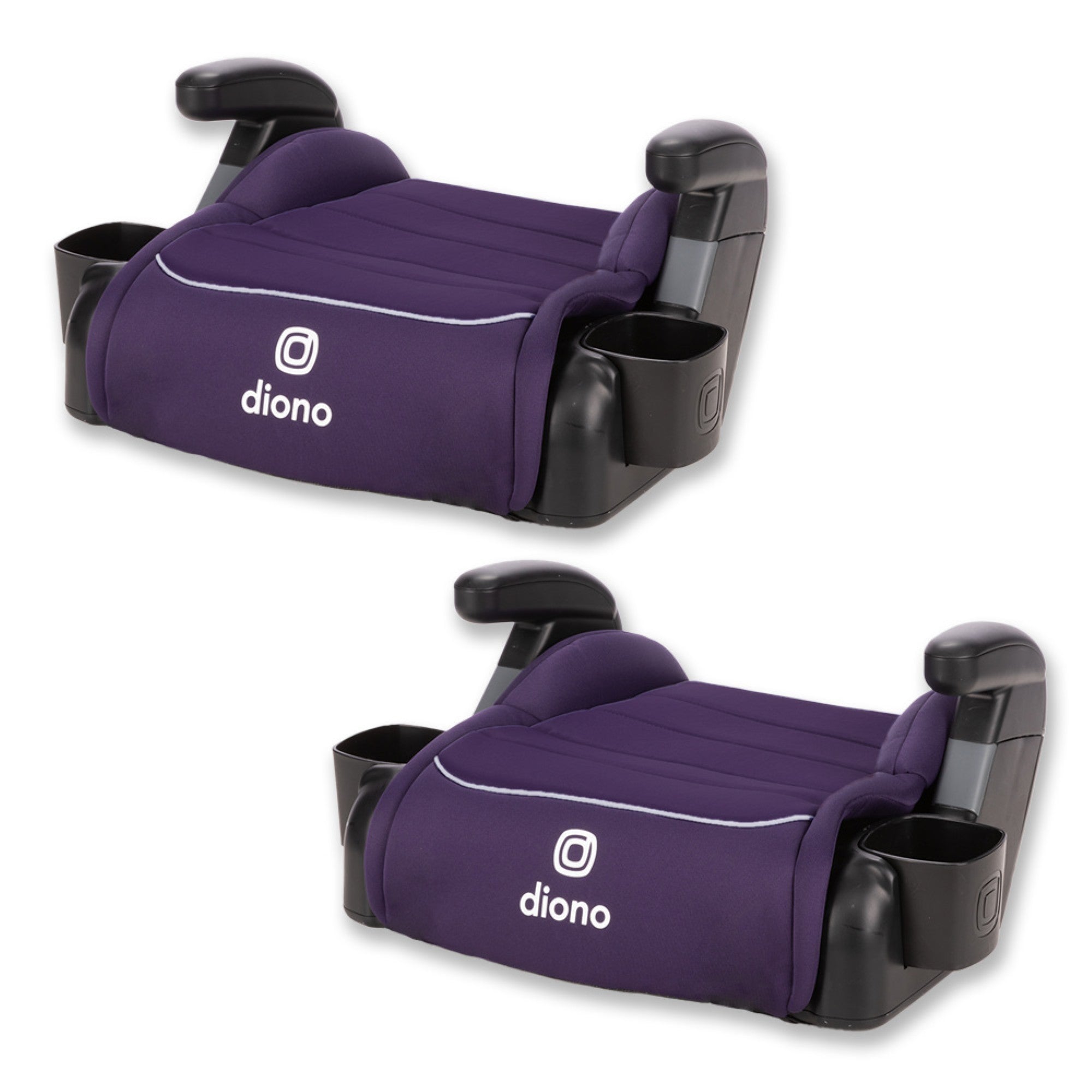 Diono Connect3 Backless Booster Car Seat - Pack of 2 | Lightweight & Portable for Travel, School & Playdates | Safety Certified for Kids 40-120 lbs