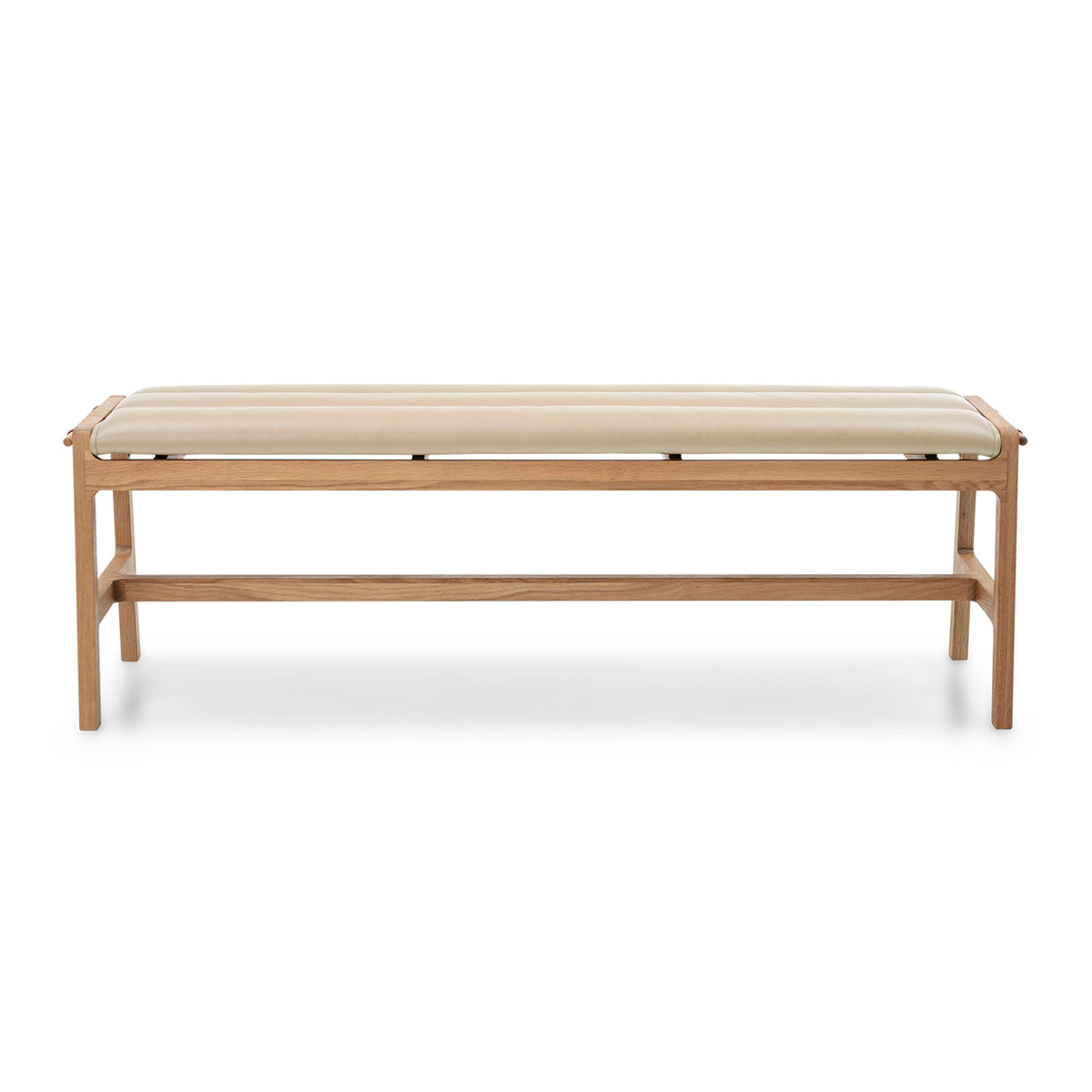 Premium Aura Leather Bench - Modern Upholstered Storage Ottoman with Tufted Design for Living Room, Bedroom & Entryway - Perfect for Seating, Storage & Home Decor