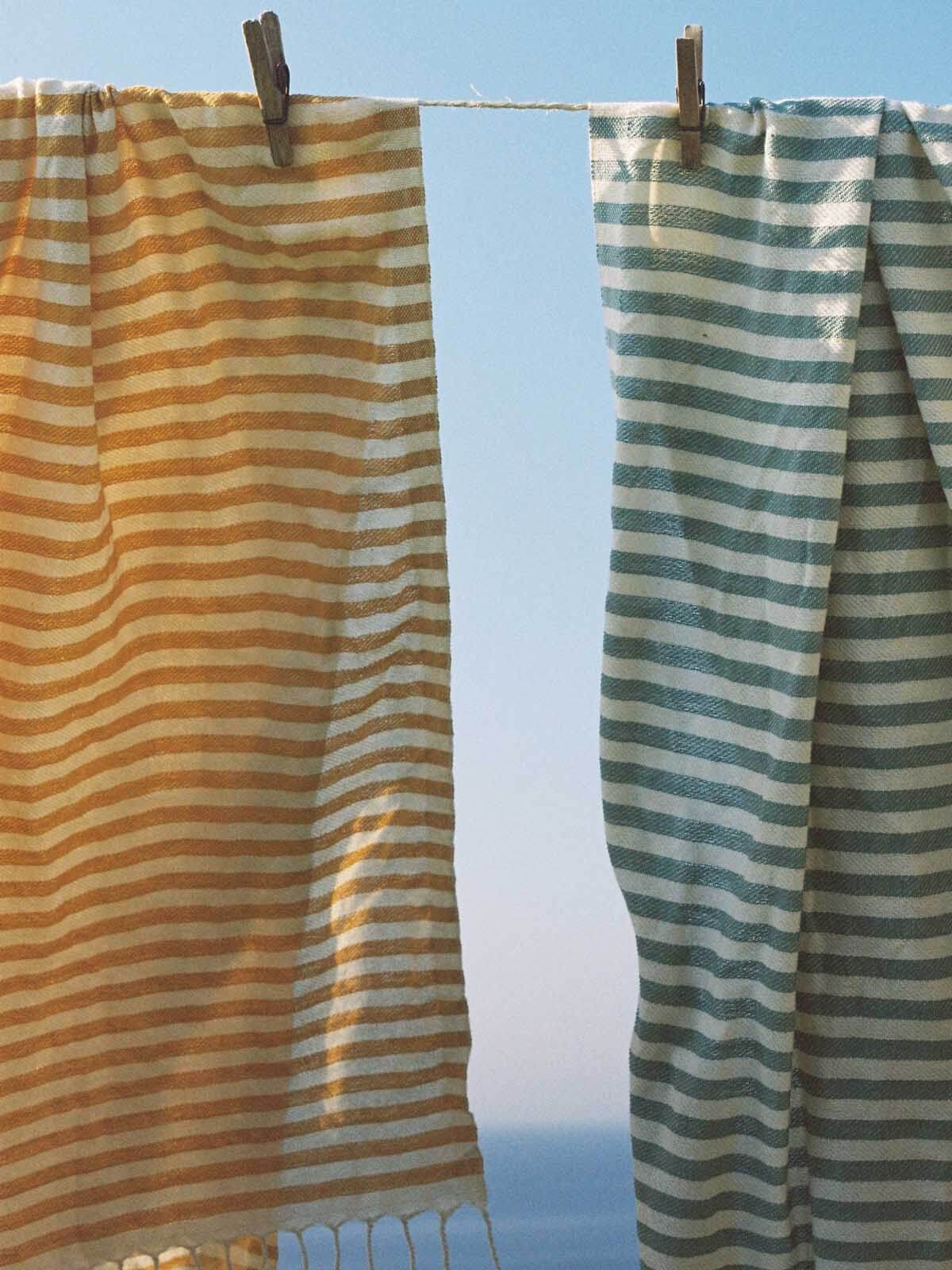Premium Sorrento Hammam Towel - Soft & Absorbent Turkish Bath Towel in Olive Green - Perfect for Spa, Beach, Yoga & Travel