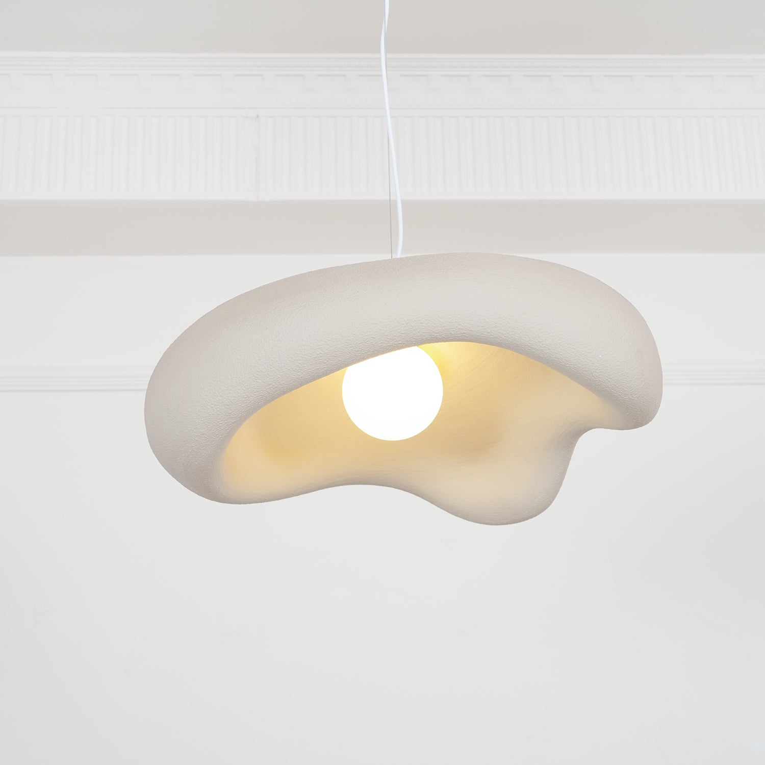 Eterna Wabi Sabi Pendant Light - Handmade Japanese Minimalist Hanging Lamp for Dining Room, Kitchen Island, or Bedroom Decor