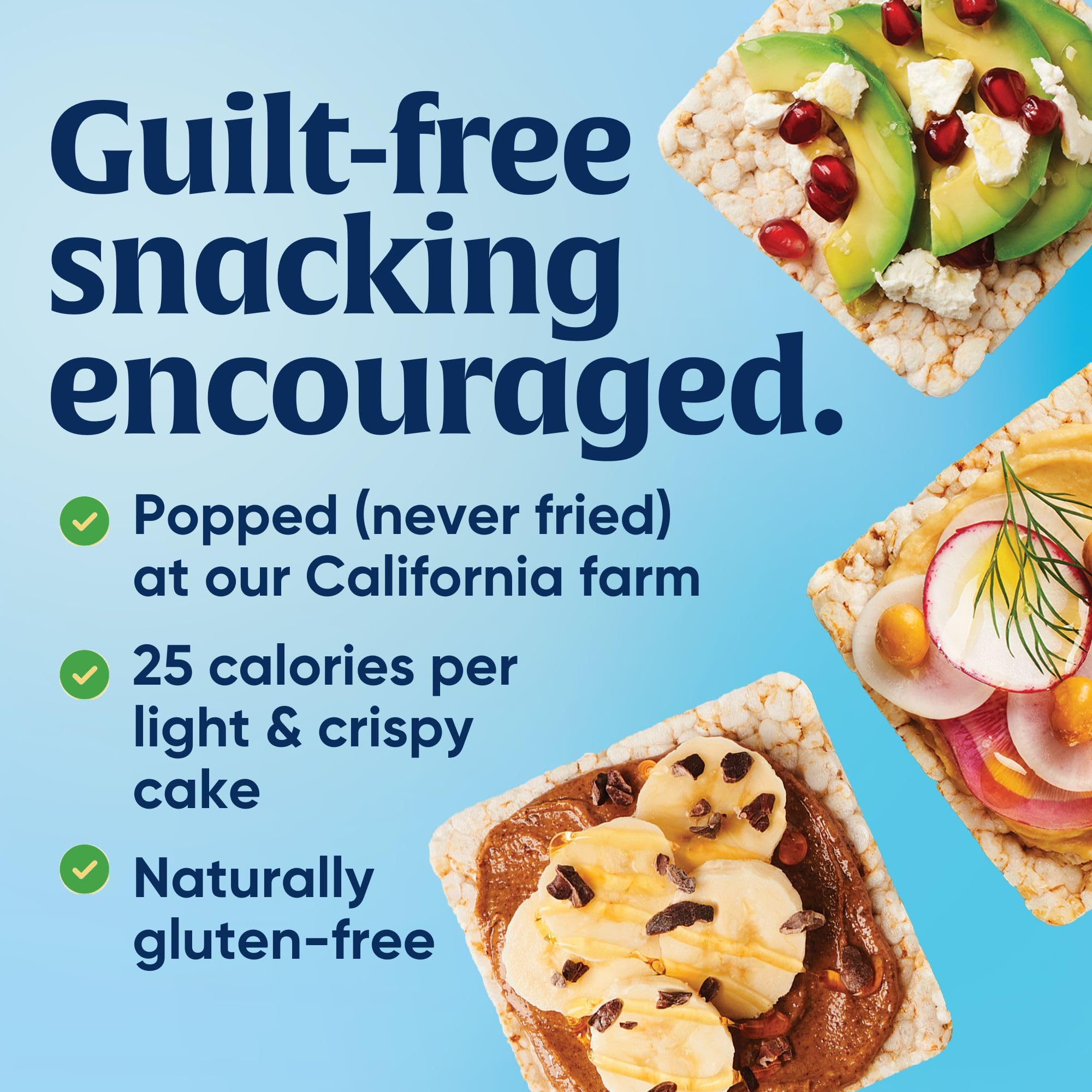 Lundberg Organic Thin Stackers Brown Rice Cakes - Lightly Salted, Gluten-Free, Vegan Healthy Snacks (6 Oz) - Perfect for On-the-Go, Weight Loss & Keto Diets