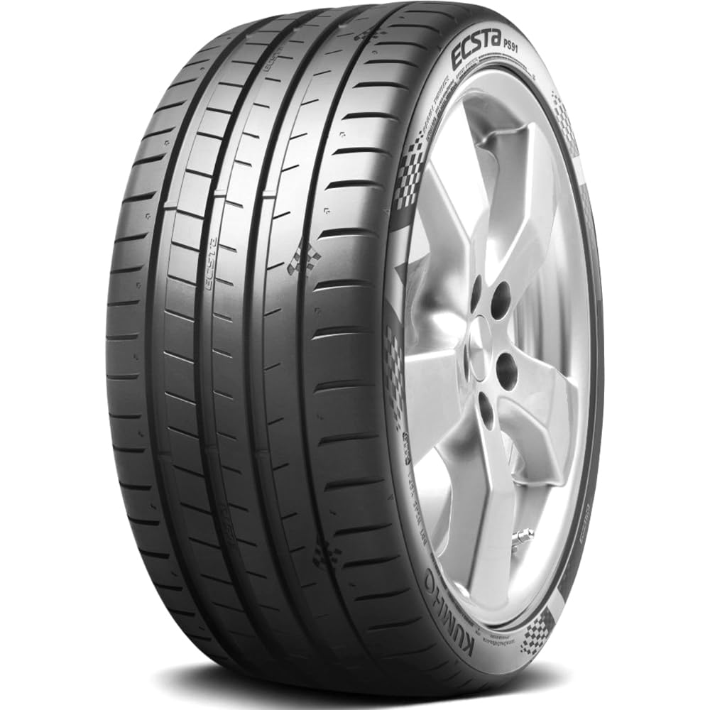 Kumho Ecsta PS91 High Performance Summer Tires 245/45ZR20 103Y - Ultra Grip for Sports Cars & Luxury Sedans in Hot Weather Driving