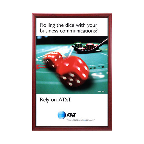 12x20 Wood Poster Frame - Premium Swing Frame for Wall Display - Perfect for Home Decor, Art Galleries, and Office Spaces