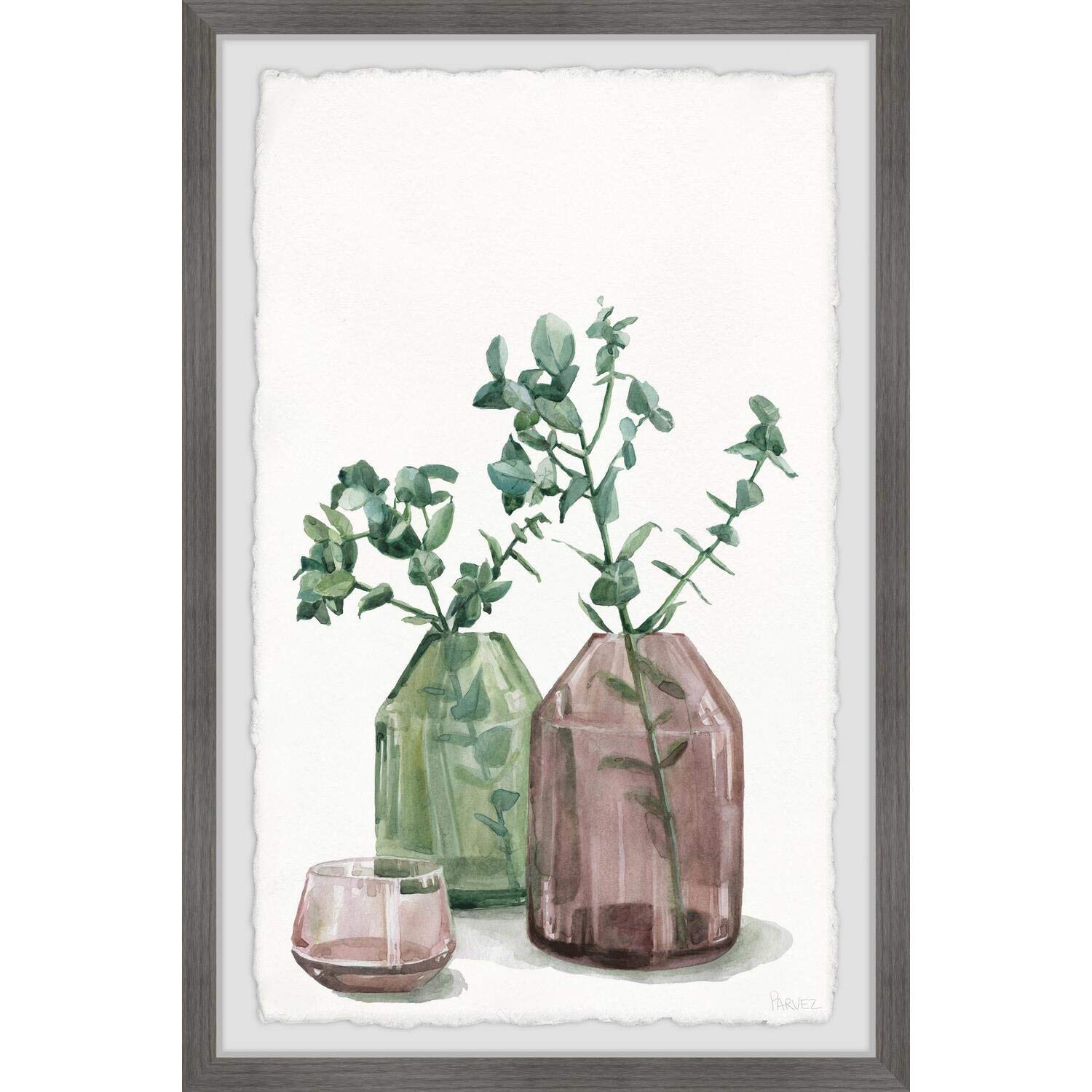 Parvez Taj Trendy Vase Framed Painting Print 12