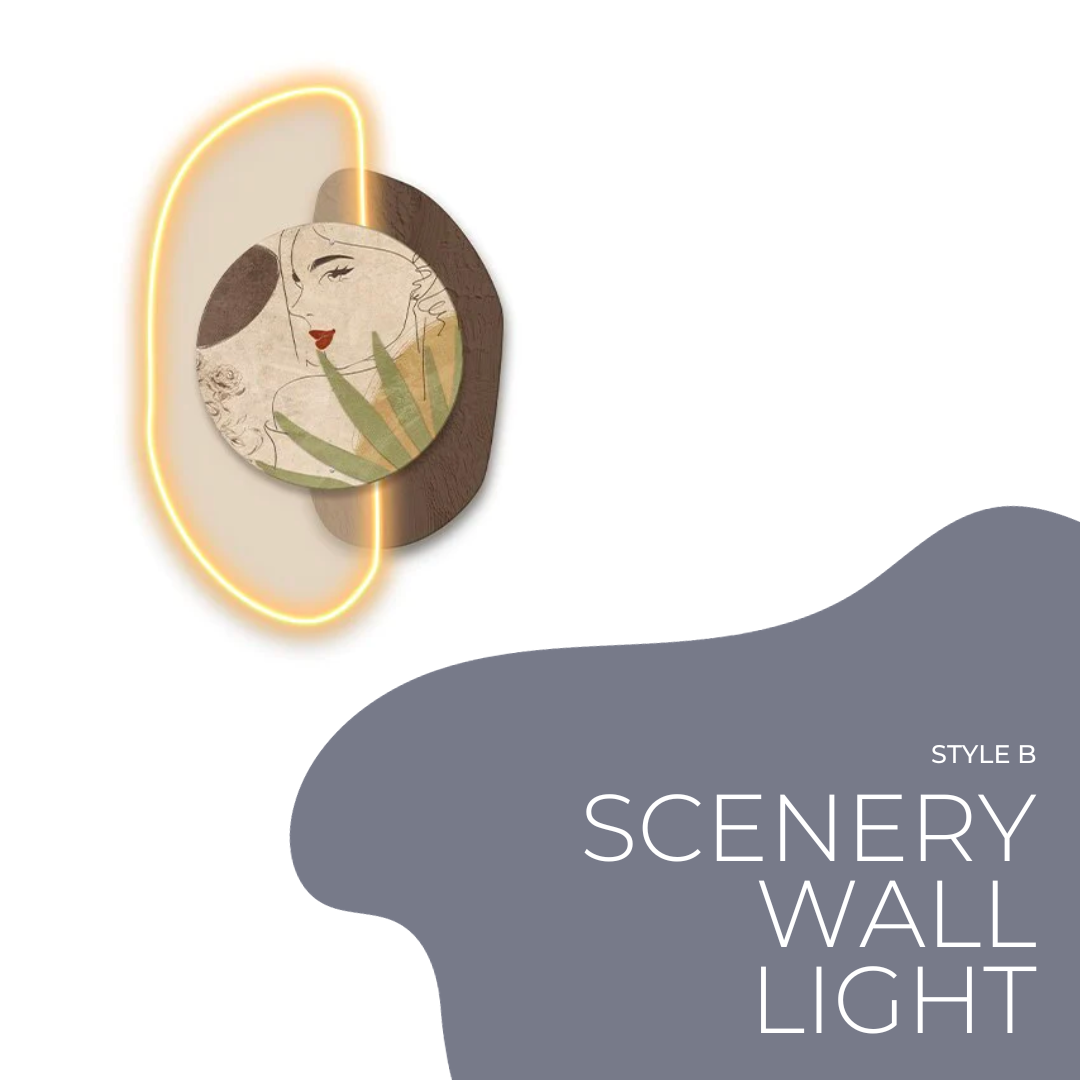 Abstract Luminous Wall Lights - Modern Art Decor for Living Room & Bedroom - Energy-Efficient LED Night Light for Home & Office Decoration