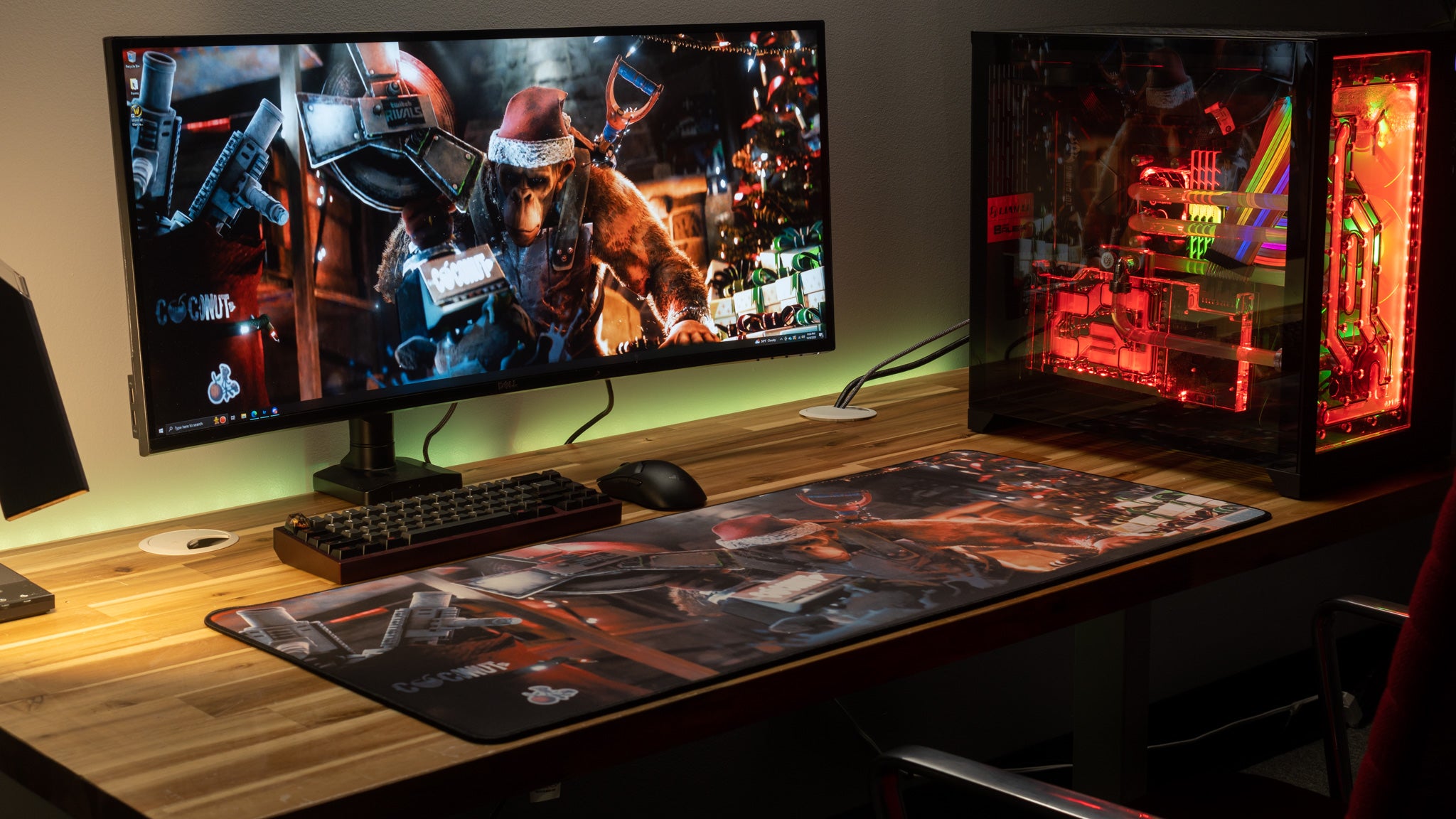 CoconutB Rivals Champion Limited Edition Gaming Desk Mat - Content Creator Collaboration - Perfect for Esports, Streaming & Office Workspace