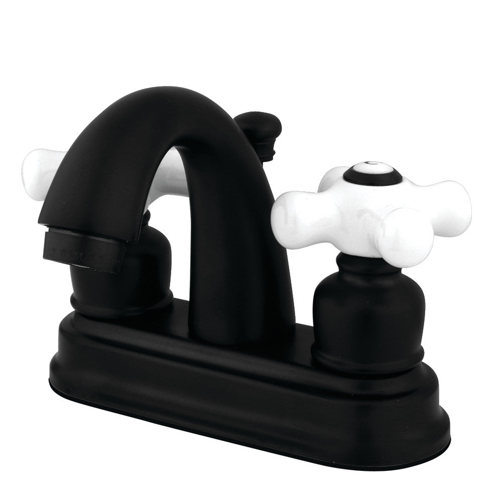 Kingston Brass KB5613PX Restoration 4-Inch Centerset Bathroom Faucet - Vintage Style Sink Faucet for Bathroom Vanity, Powder Room & Guest Bath - Durable Brass Construction with Ceramic Disc Valves
