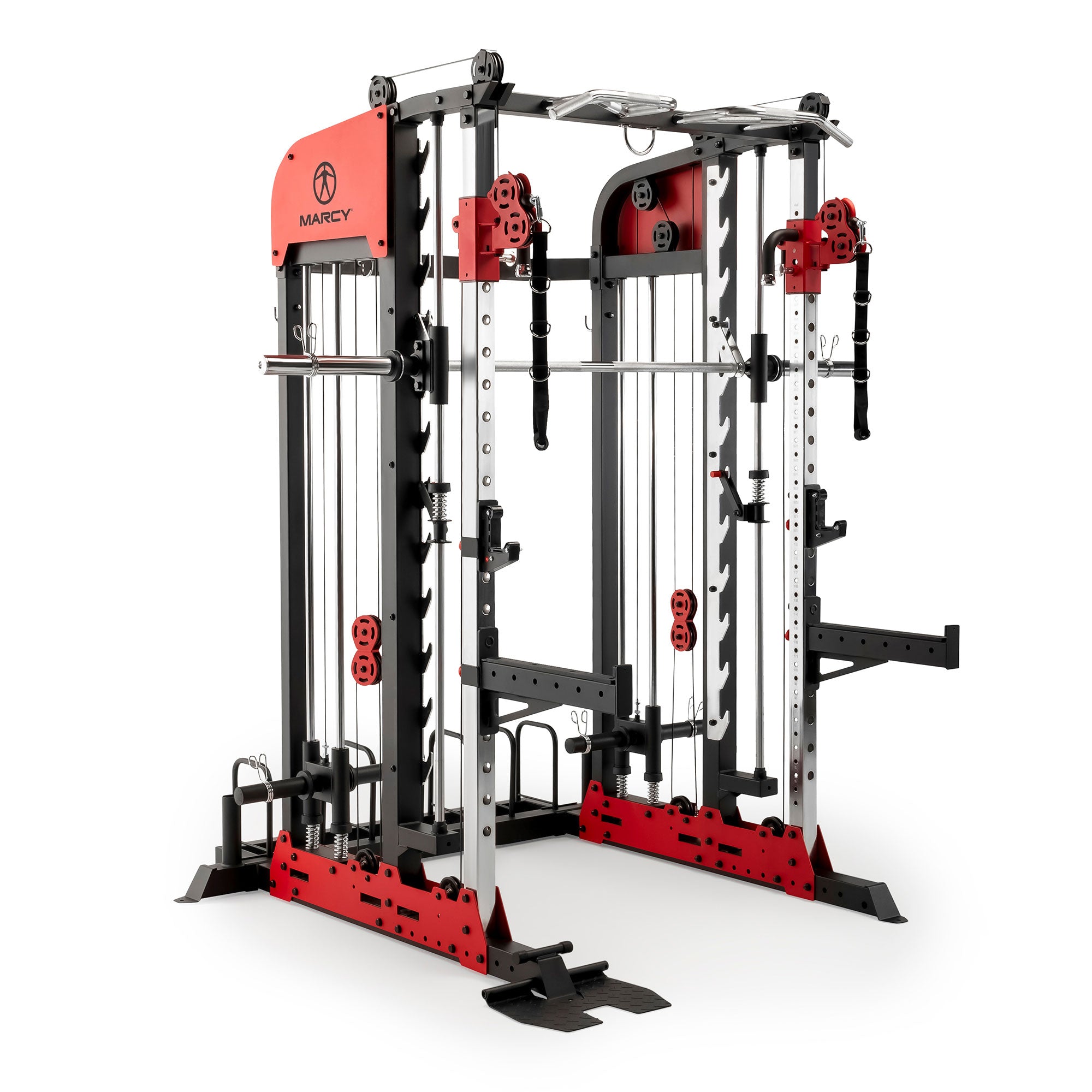 Marcy SM 7553 Deluxe Smith & Squat System - Home Gym Equipment for Strength Training & Weight Lifting - Perfect for Home Workouts & Fitness Enthusiasts