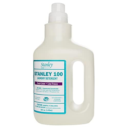 Stanley 100 Laundry Detergent Pods - Fresh Linen Scent, Hypoallergenic & Color Safe for Baby Clothes, Delicates & Bedding | Gentle on Skin, Eco-Friendly | Perfect for Newborns, Sensitive Skin & Everyday Wash (Pack of 6)