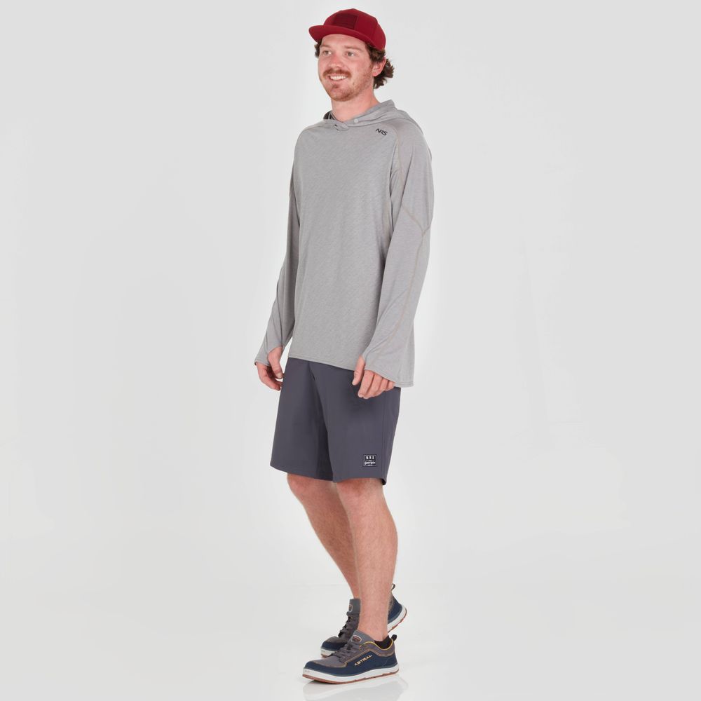 NRS Men's Silkweight Hoodie - Lightweight & Breathable Performance Hooded Shirt for Outdoor Activities - Hiking, Camping & Water Sports Gear
