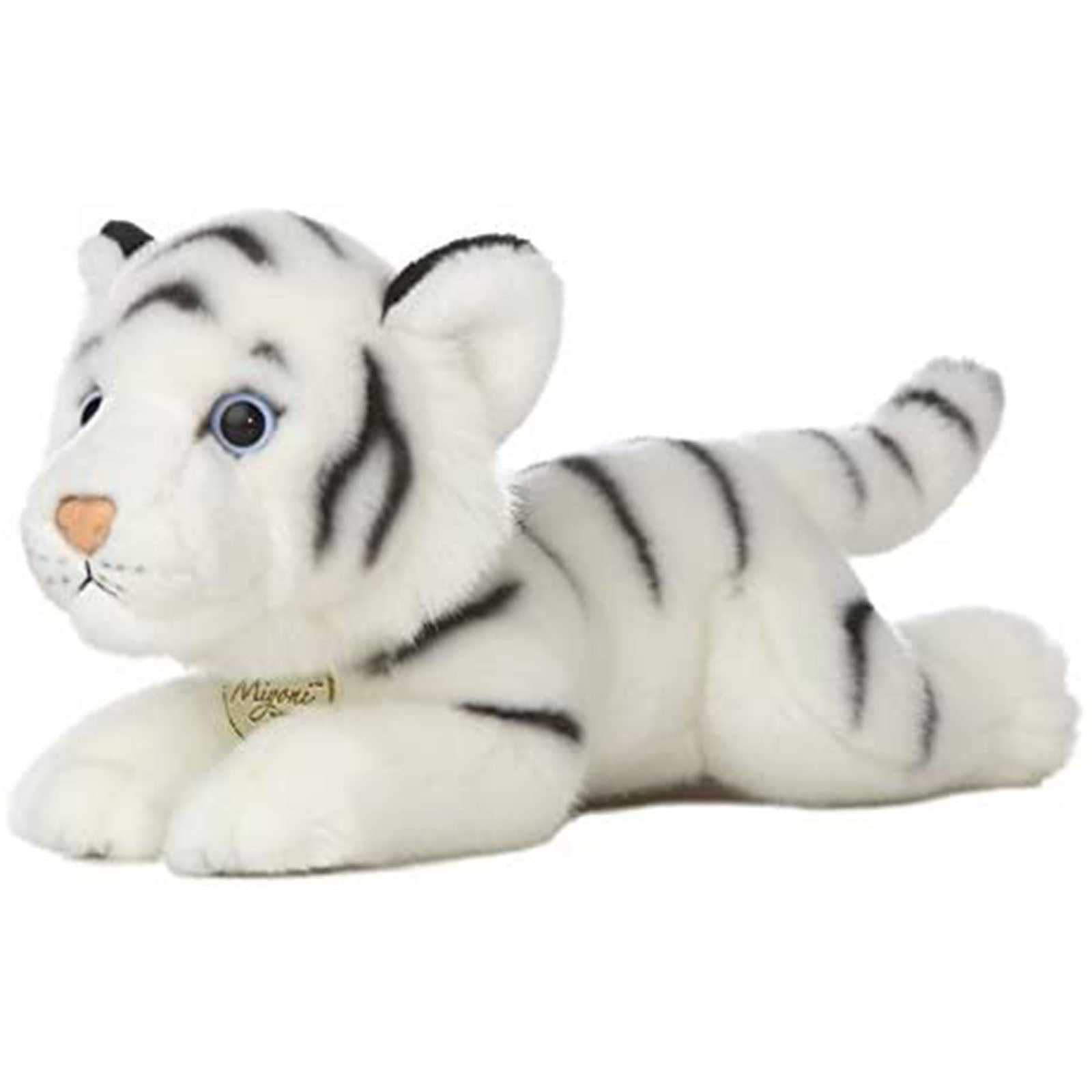 Aurora Miyoni White Tiger 11 Inch Plush Stuffed Animal Toy - Cute Collectible Gift for Kids, Animal Lovers & Home Decor