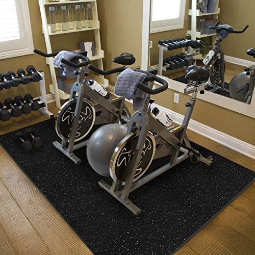Premium American Floor Mats - Ultimate Stand-Alone Gym Mats 10% Green, 4' x 7' x 1/2