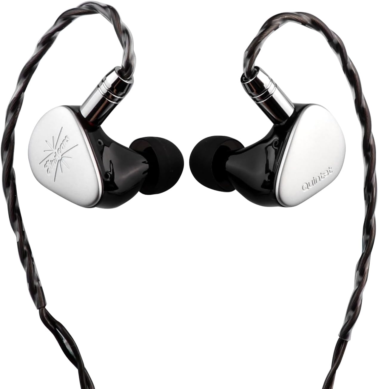 Kiwi Ears Quintet 5 Driver Hybrid IEM In-Ear Monitor Headphones for Audiophiles - Perfect for Studio Recording, Gaming & Music Listening