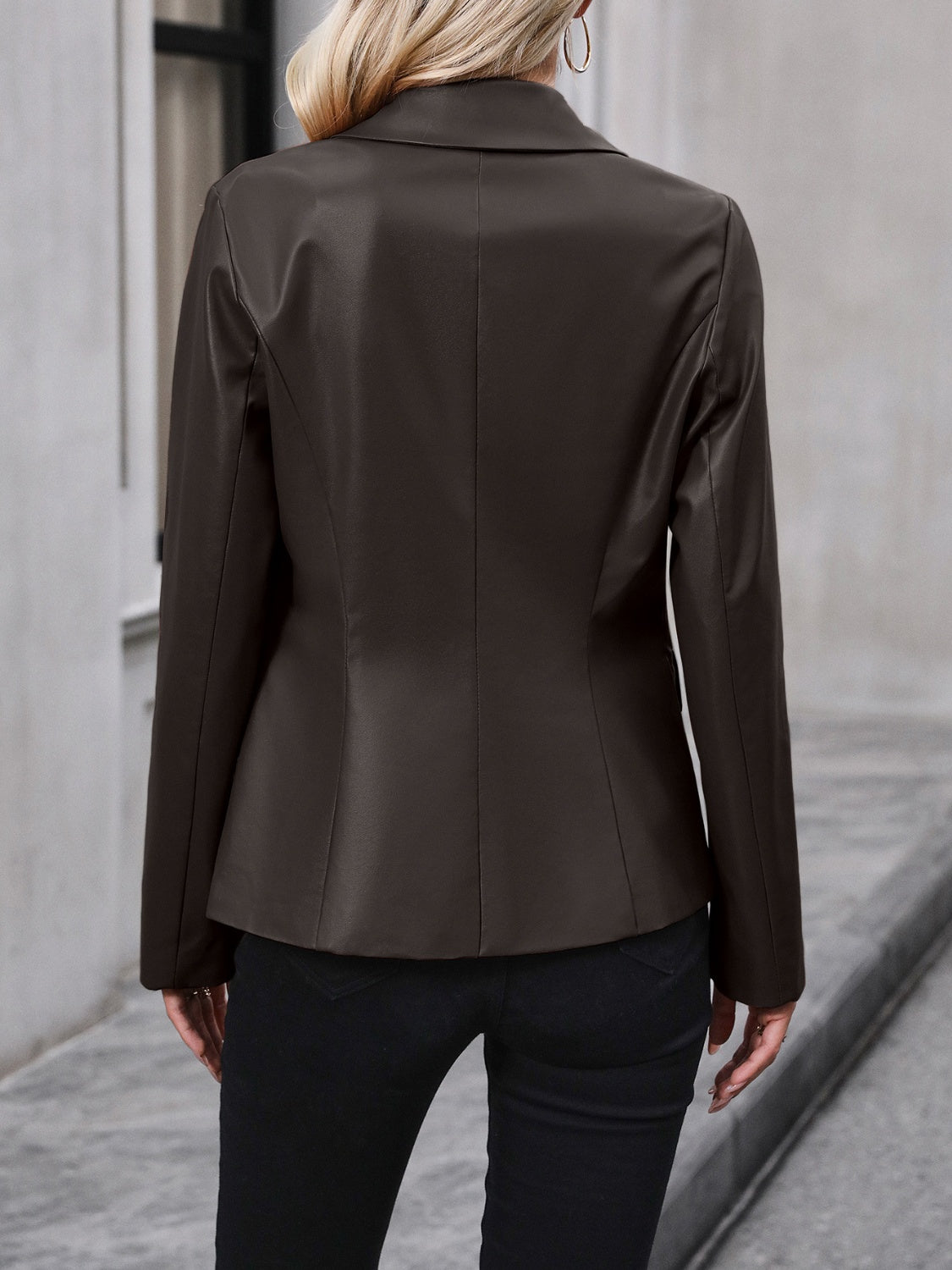Stylish Button Up Collared Neck Blazer for Women - Office Wear, Business Casual & Formal Outfits