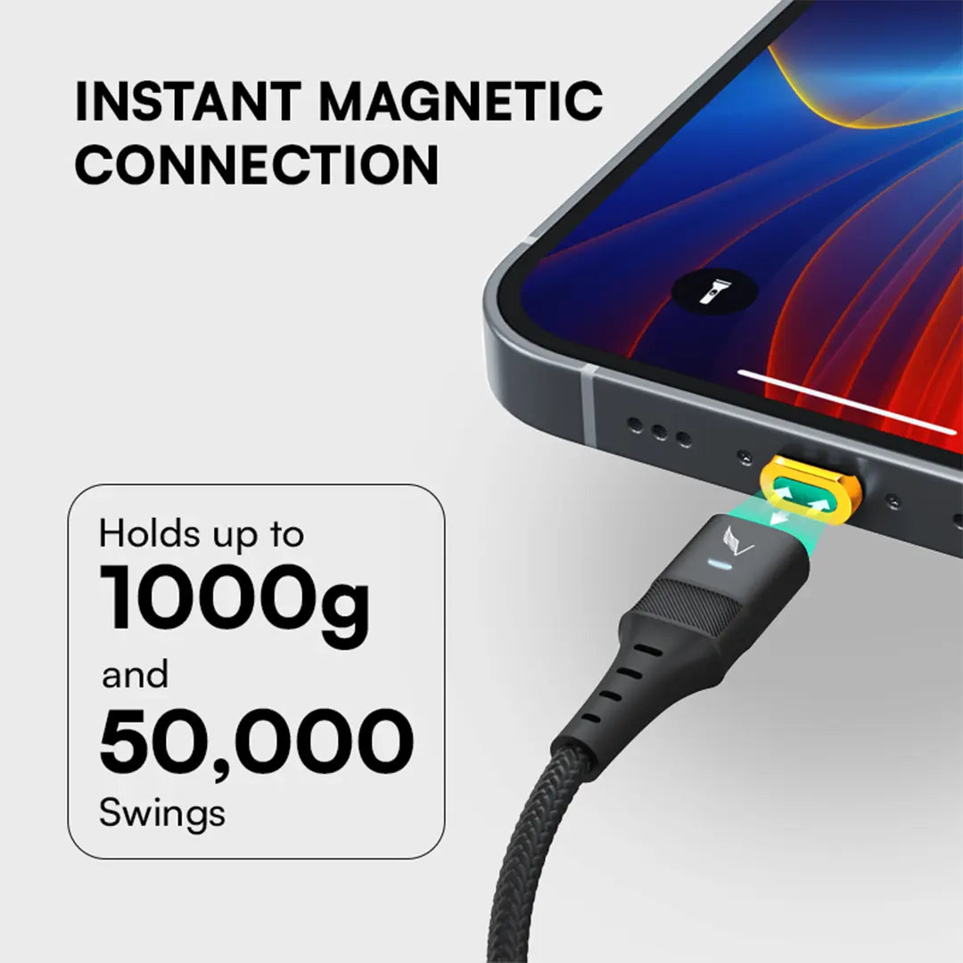 Volta MAX 240W USB-C Magnetic Charging Cable - Fast Charging for iPhone 15, MacBook, iPad, Samsung Galaxy | Perfect for Home, Office & Travel
