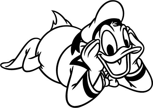 Donald Duck Cartoon Vinyl Wall Decal - Removable Waterproof Sticker for Kids Room, Nursery, Bedroom Decor - Home Interior Art Mural for Boys & Girls (351z) - Perfect for Birthday Parties, Playrooms & DIY Wall Decor