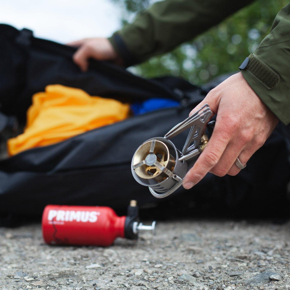 Primus MultiFuel III Stove - Lightweight Camping Stove for Backpacking, Hiking & Outdoor Adventures - Compact & Durable Portable Stove for Cooking, Boiling & Survival Gear