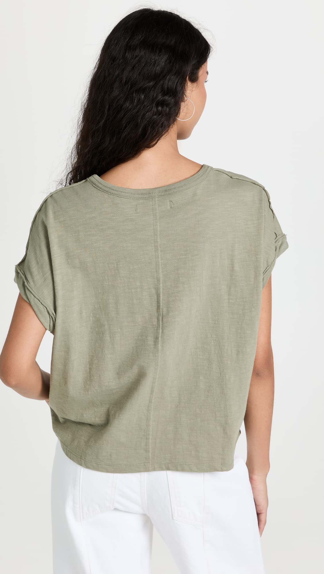 Free People Women's You Rock Tee - Soft Vintage-Inspired Cotton T-Shirt for Casual Wear, Music Festivals & Everyday Outfits