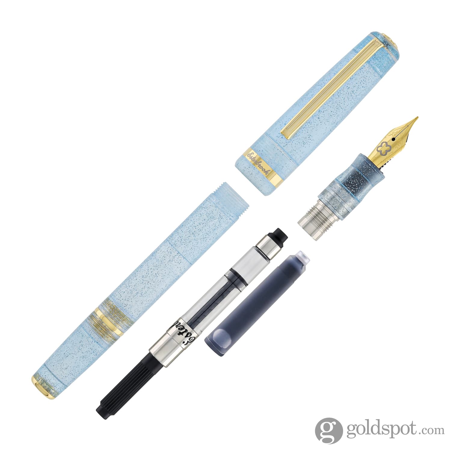 Esterbrook JR Pocket Fountain Pen - Gold Trim Twinkle Design | Compact & Stylish Writing Tool for Journaling, Note-Taking & Everyday Carry