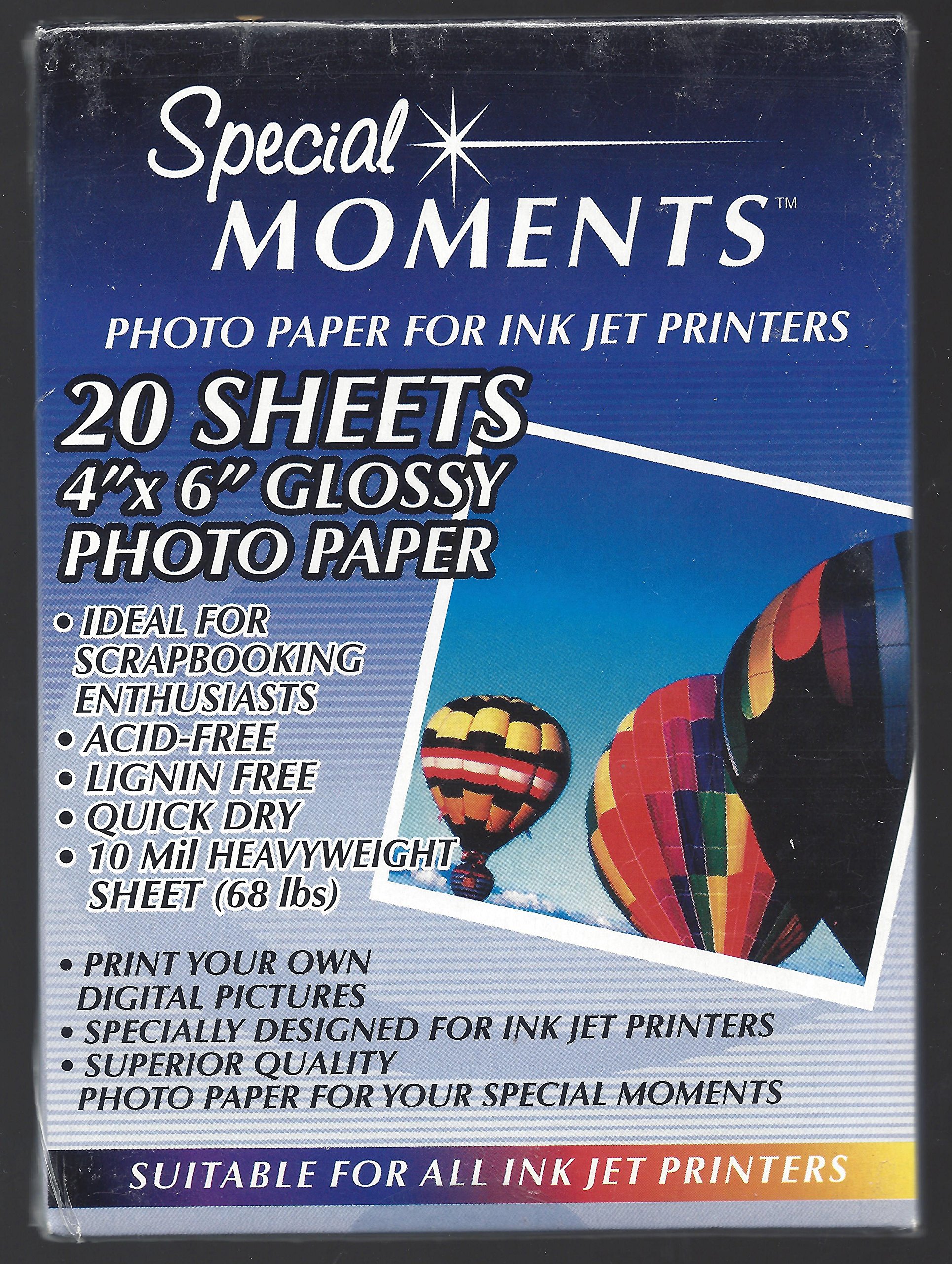 Premium Photo Paper for Inkjet Printers - High-Quality Glossy Finish for Stunning Prints | Perfect for Family Photos, Wedding Albums & Wall Decor