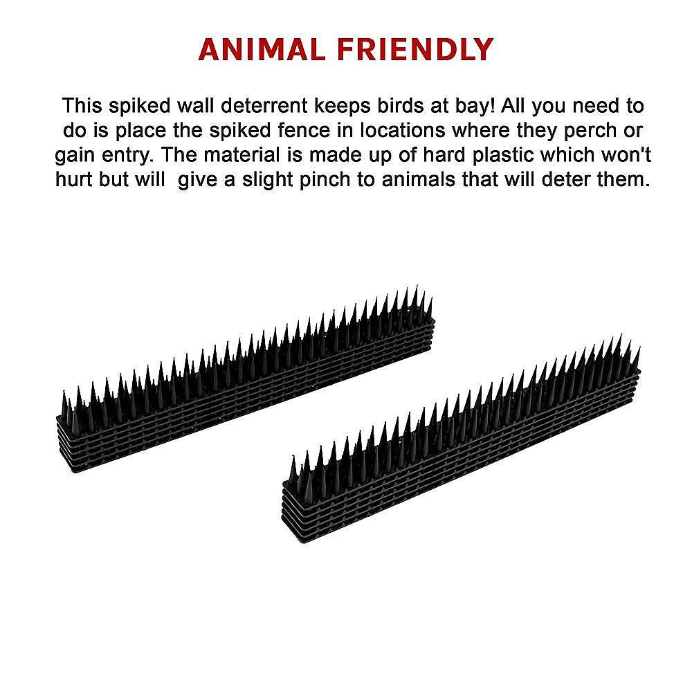 12 Pack Bird Spikes - Stainless Steel Anti-Pest Spikes for Birds, Cats, Possums & Rodents - Durable Outdoor Pest Deterrent for Roofs, Fences & Walls | Perfect for Home, Garden & Commercial Use
