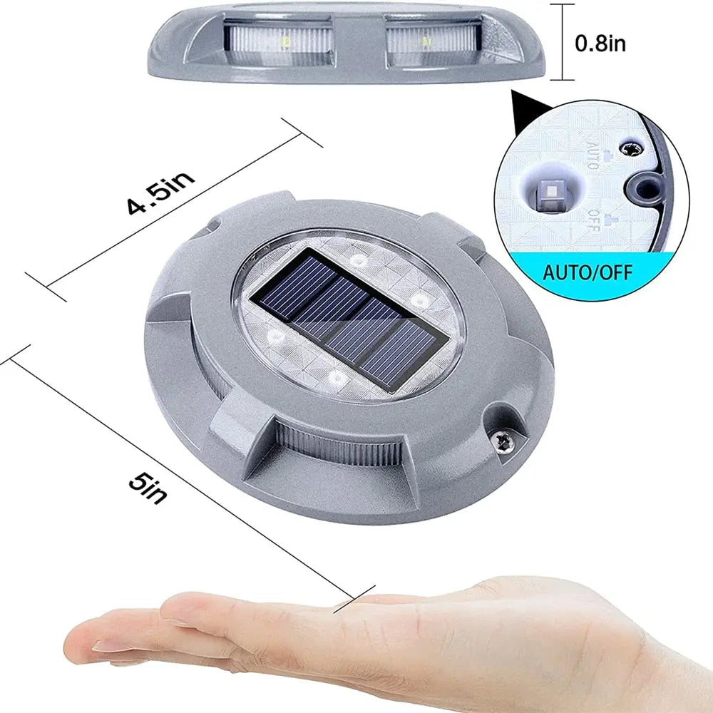 Marcella Dock Solar Lighting - Waterproof Outdoor Solar Lights for Docks, Piers & Decks - Perfect for Nighttime Safety & Ambience