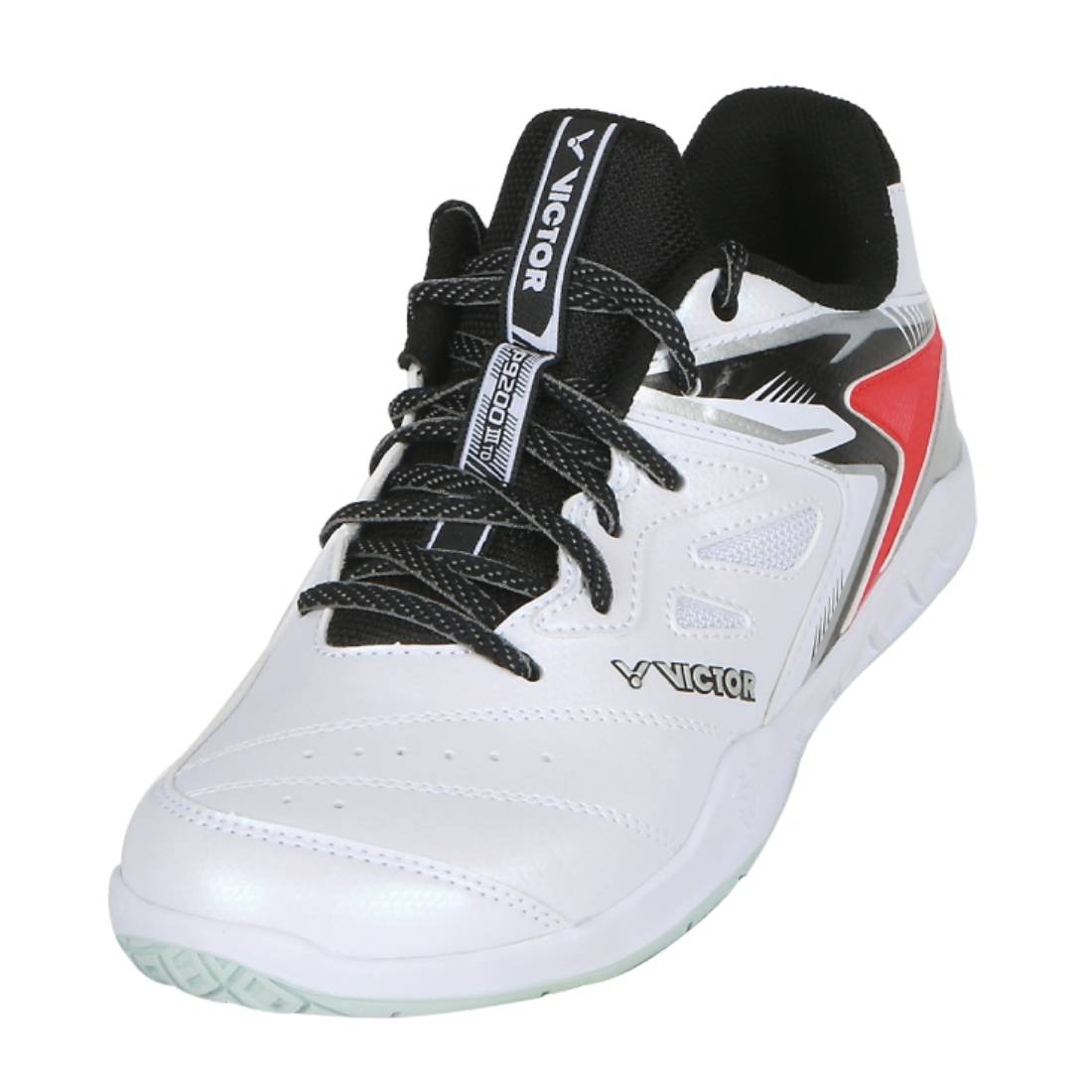 Victor P9200III TD Men's Indoor Court Shoes for Volleyball & Badminton - White/Black - Non-Marking Sole for Gym Floors