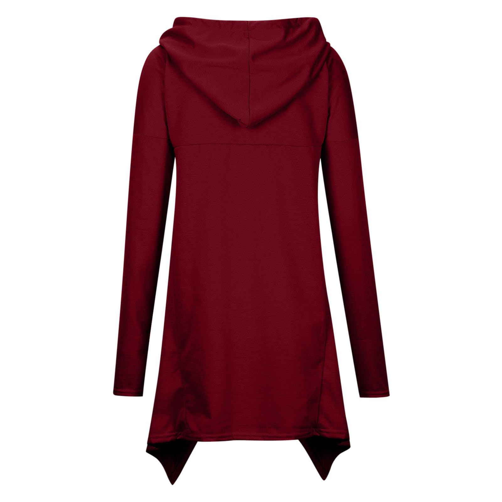 Women's Gothic Oversized Hooded Sweatshirt - Long Sleeve Turtleneck Y2K Graphic Pullover for Fall 2023 | Cute Streetwear Fashion | Perfect for Halloween, Casual Outfits & Layering in Cool Weather