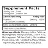 MRI Performance Vitamin C 1000mg Vegetarian Tablets - 180 Count | Antioxidant, Immune Support, Collagen Boost, Eye Health with Citrus Bioflavonoids | Daily Wellness Supplement for Adults & Seniors