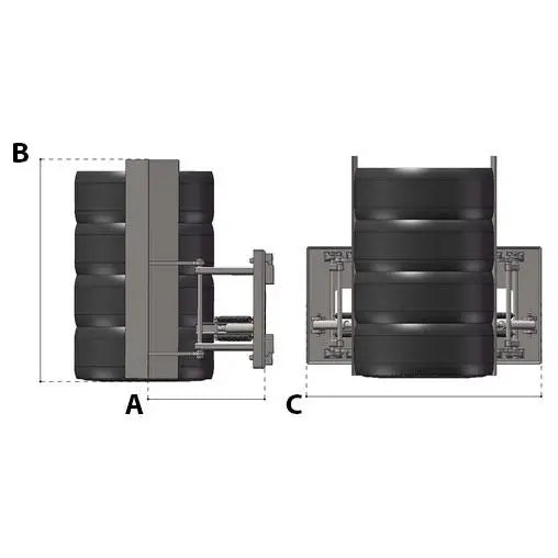 Just Easy Tools 800 Easy Stacker for Passenger Tires - Heavy Duty Tire Storage Rack for Garages, Auto Shops & Home Organization