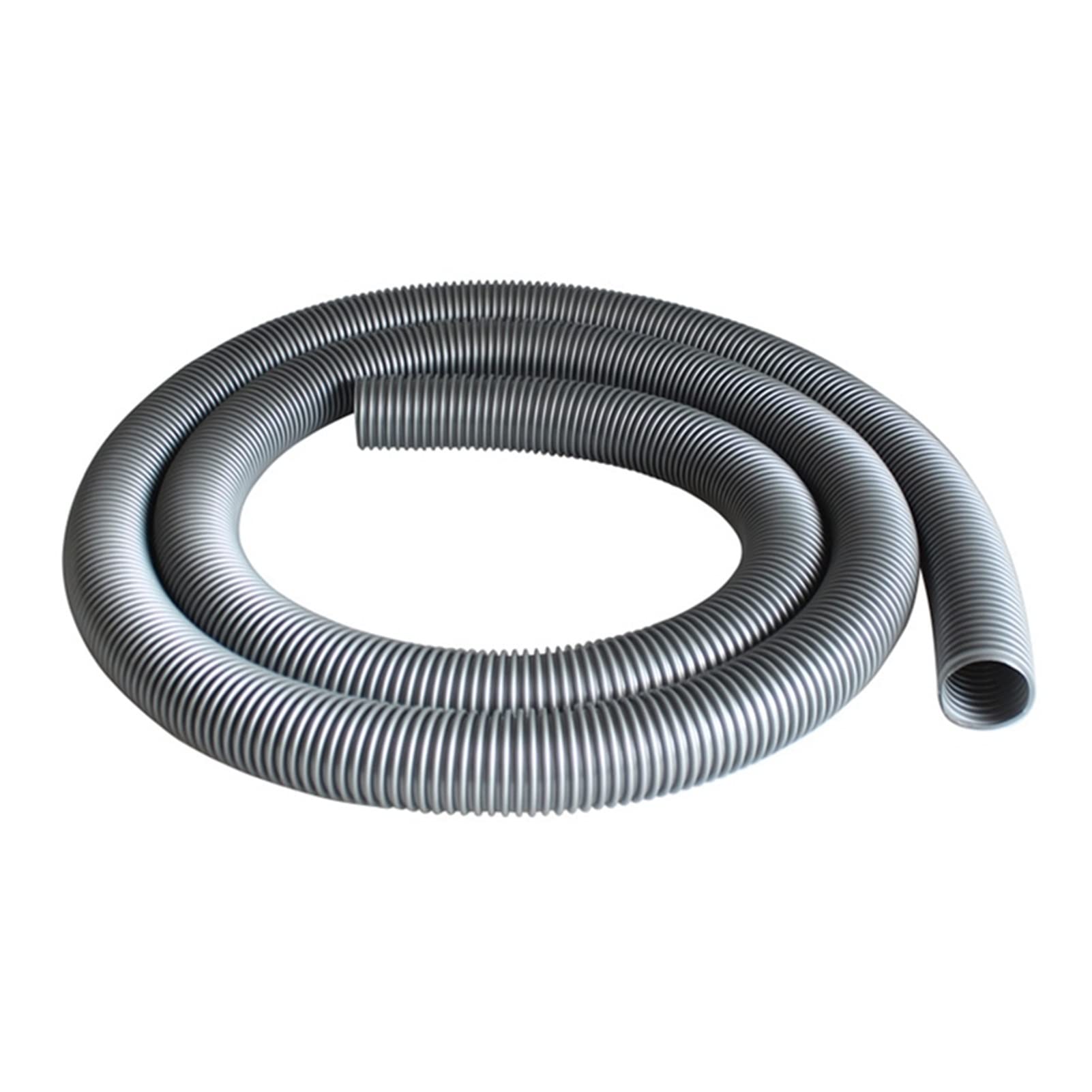 SKAFFE 50mm x 5M Industrial Vacuum Cleaner Hose - Heavy Duty Suction Tube for Water Absorption, Dust Collection & Floor Care | Durable Gray Vacuum Accessory for Workshop, Garage & Home Cleaning